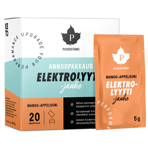Electrolyte Powder 20x5 g mango orange + láhev 750 ml zdarma
