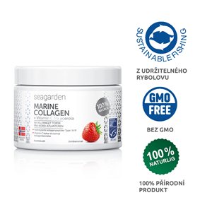 Marine Collagen + Vitamin C 150g jahoda 1 + 1 ZDARMA