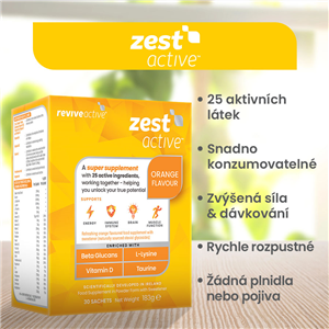 Zest Active 30 sáčků pomeranč