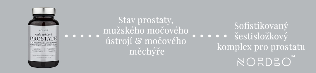 Nordbo Male Support Prostate - Stav prostaty,  mužského močového  ústrojí & močového  měchýře - Sofistikovaný šestisložkový komplex pro prostatu