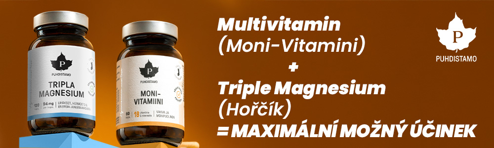 Multivitamin (Moni-Vitamini) + Triple Magnesium (Hořčík) = maximální možný účinek