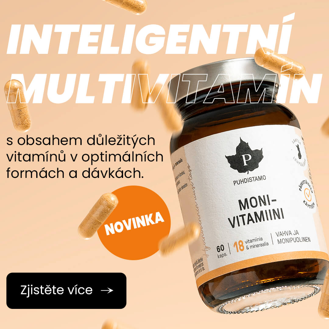 Nový pokročilý multivitamín Puhdistamo 