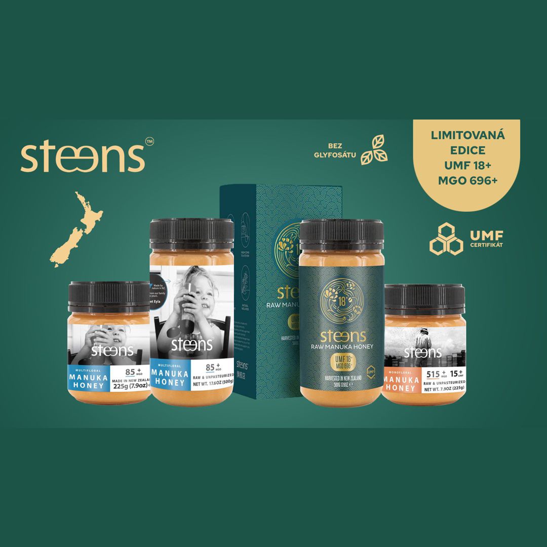 Limitovaná edice manukových medů Steens